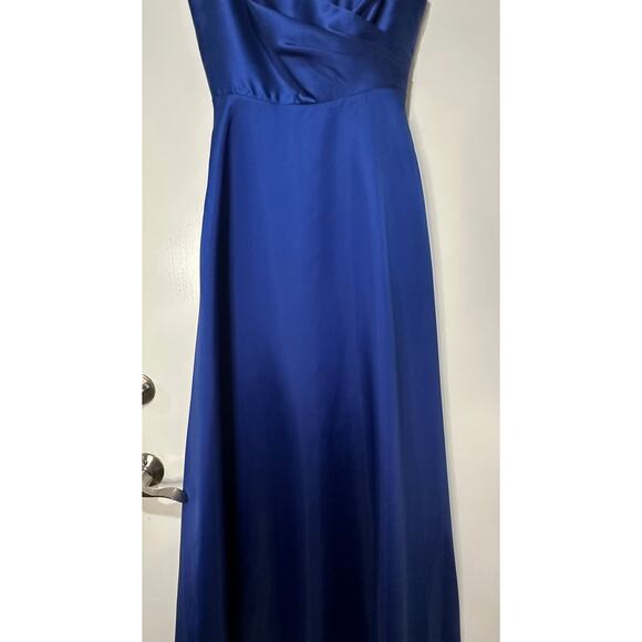 Sachin & Babi Rae Gown Eclipse Blue Fuchsia Belt Sz 4 NWT Glamorous A-Line Dress - Picture 6 of 15